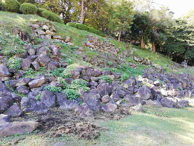 石垣山城 本丸の石垣