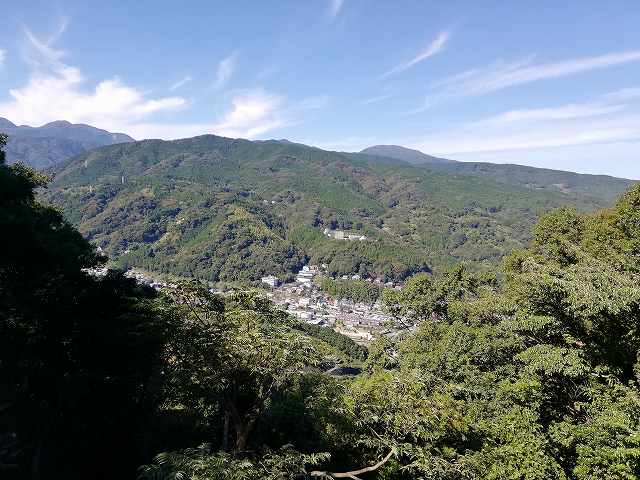 石垣山城 馬屋曲輪（二の丸）北の展望台からの眺め
