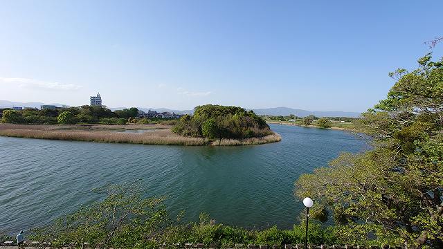 吉田城 鉄櫓から見た豊川03