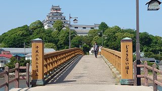 唐津城 天守閣と城内橋03