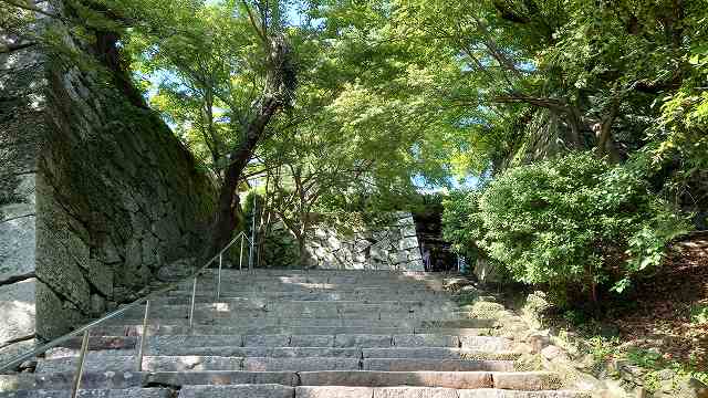 唐津城 城内への石段11
