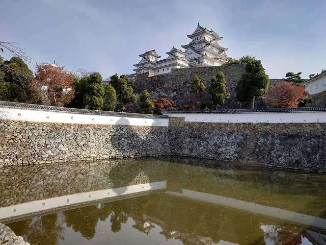 姫路城 三国堀と天守群
