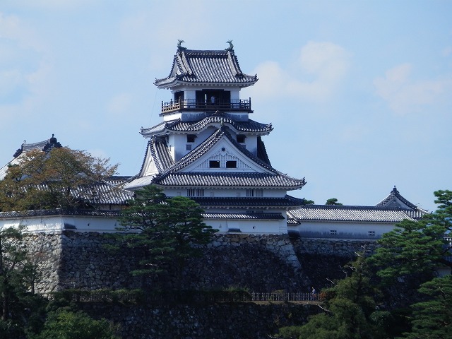 高知城 三ノ丸から見た天守