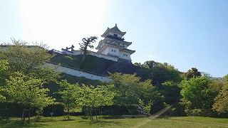 掛川城 天守(三日月堀付近から見た)