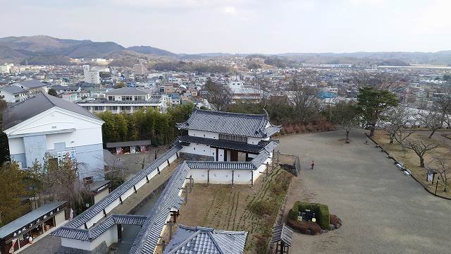 白石城_大手二ノ御門と白石城下04