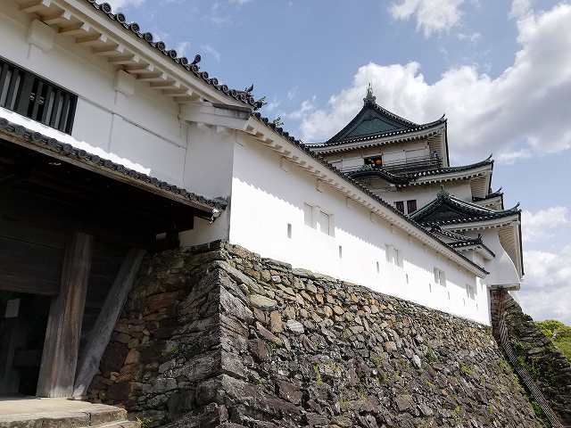 和歌山城 二之丸御門と多門櫓と大天守