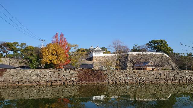 岡山城_本丸全体俯瞰(内堀南側)05