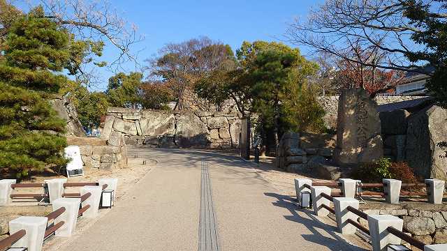 岡山城_大手門跡01