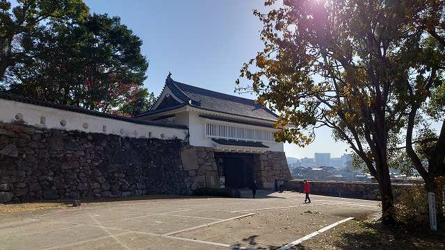 岡山城_不明門(本丸中段から見た)03