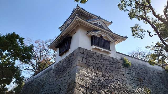 岡山城_月見櫓(本丸下段西側から見た)03