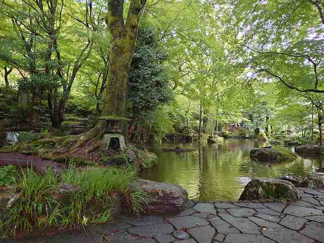 岐阜城 庭園
