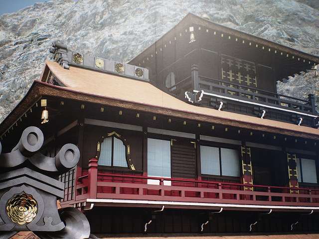 岐阜城 織田信長居館(復元CG)