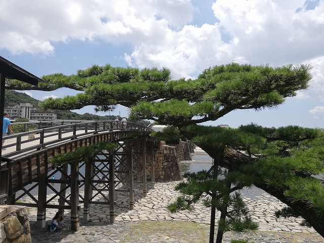 錦帯橋と槍倒し松