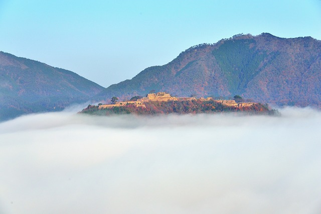 竹田城 雲海(立雲峡からの眺め)