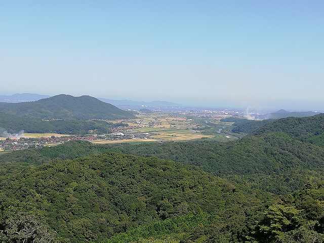 月山富田城 二の丸からの眺め2