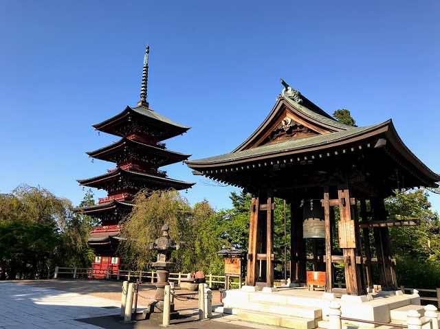 最勝院五重塔と鐘撞堂