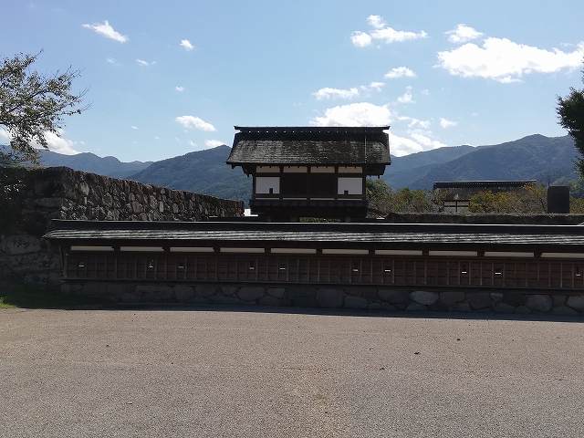 松代城 北不明門と塀
