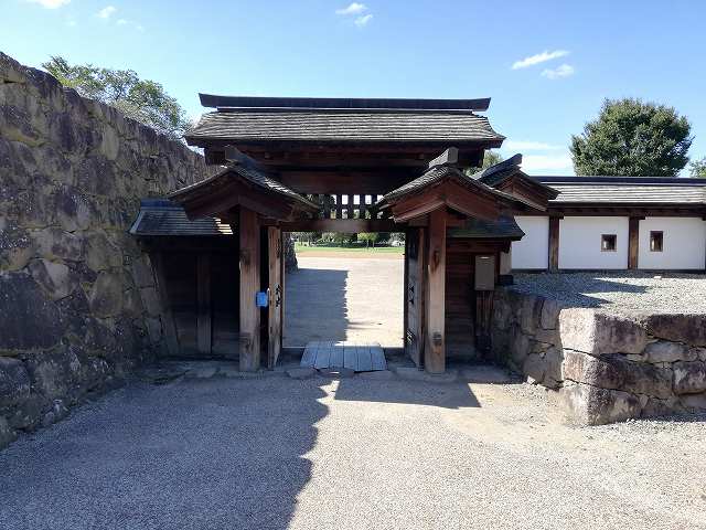 松代城 北不明門(内側から)