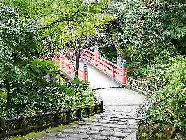 高岡城 朝陽橋(小竹藪丸から)