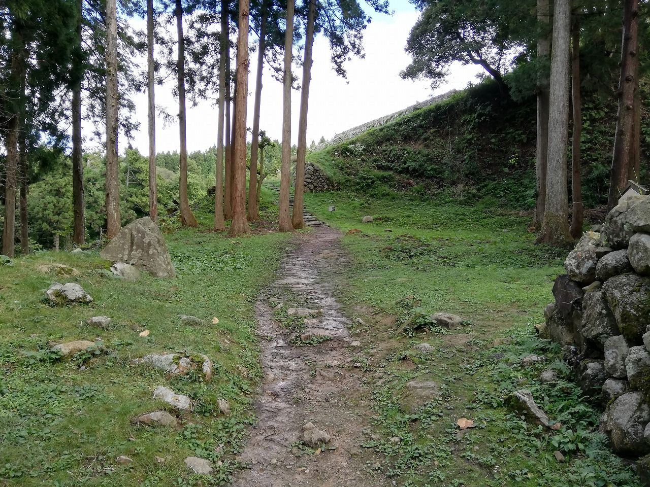 七尾城 本丸石垣