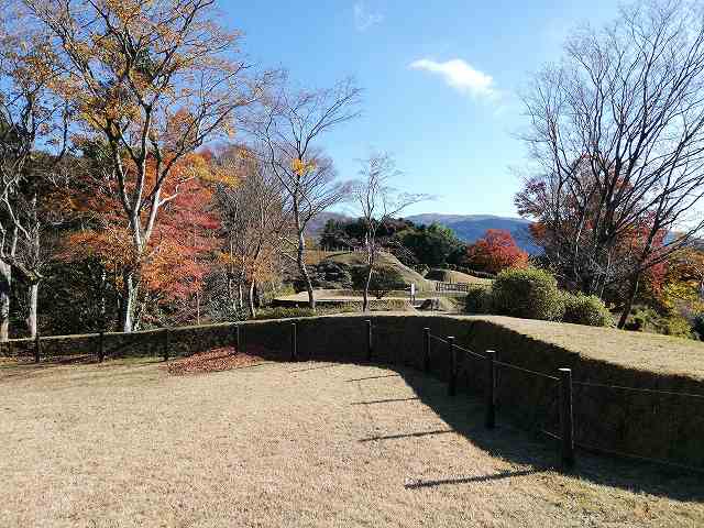 山中城 西ノ丸から見た元西櫓