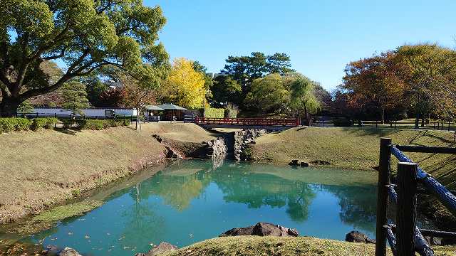駿府城_本丸堀跡（東側）と二ノ丸水路跡10