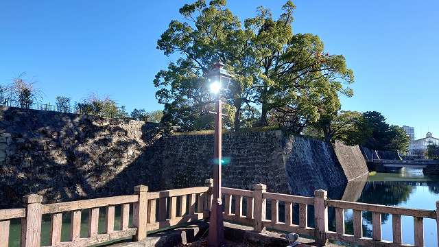 駿府城_二ノ丸石垣と中堀1