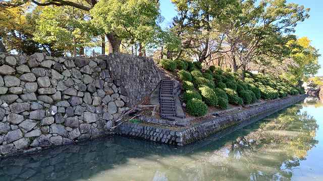 駿府城_二ノ丸北門跡付近の石垣02