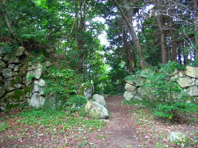 観音寺城_本丸虎口石垣01