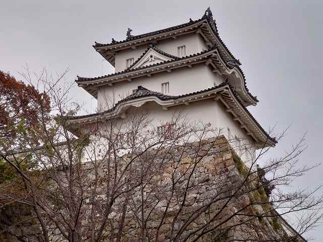 明石城 坤櫓(西芝生広場から見た)