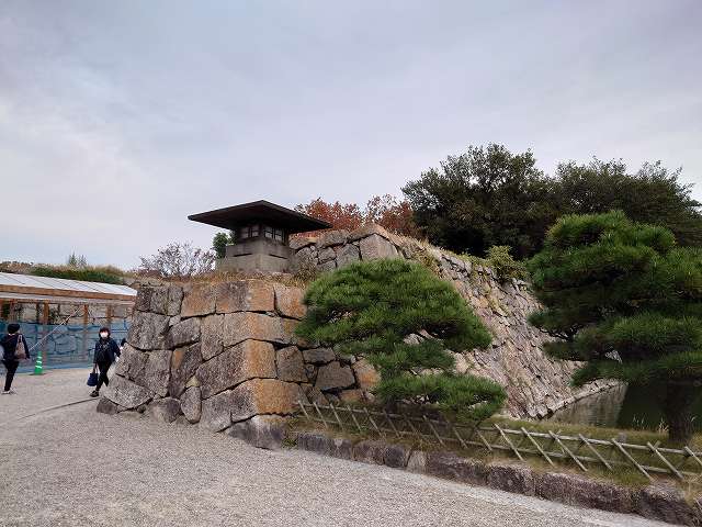明石城 太鼓門跡(正面入口東側の石垣)