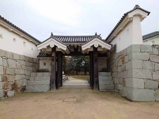 赤穂城 厩口門(本丸内側から見た)