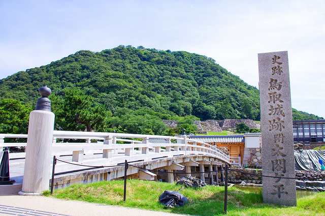 鳥取城 入口(擬宝珠橋と中の御門)