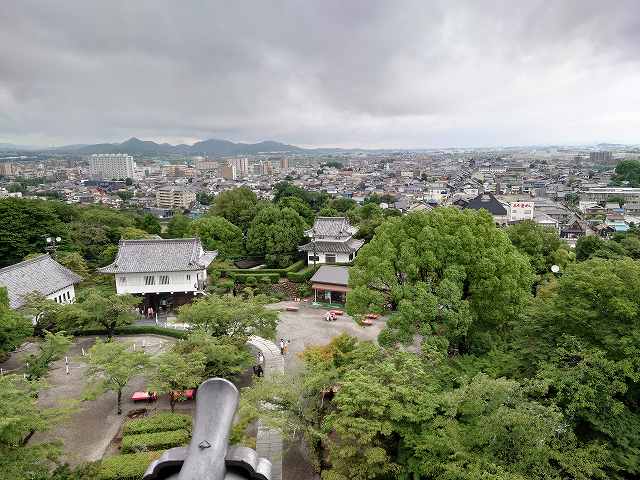 犬山城 天守からの眺め(犬山市街)