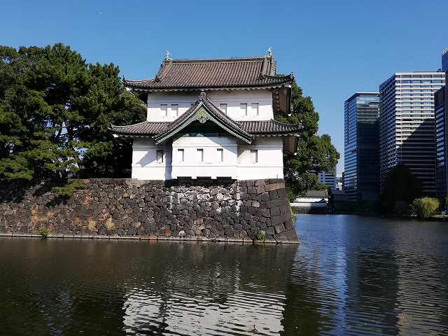 江戸城 桜田巽櫓と桔梗濠