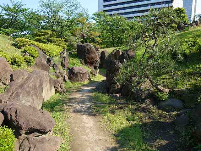 旧芝離宮恩賜庭園 枯滝石組